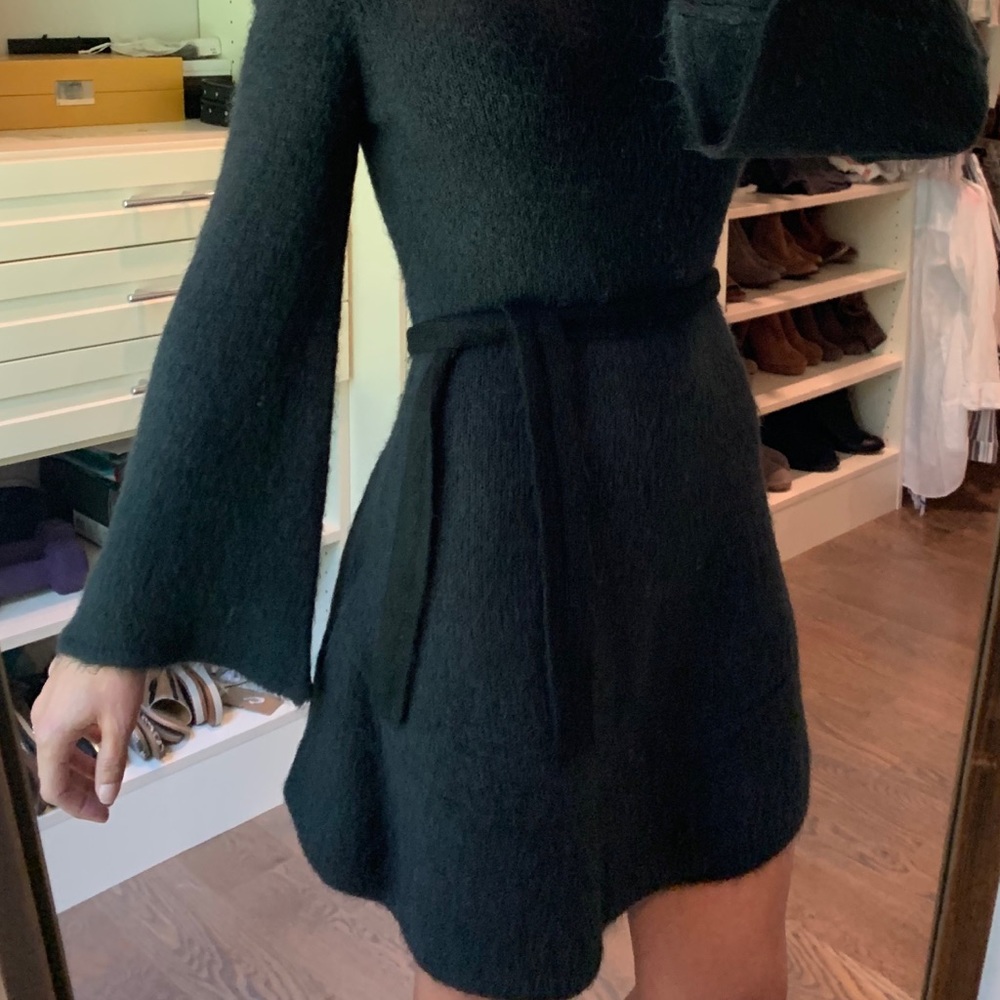 Strapless sweater dress